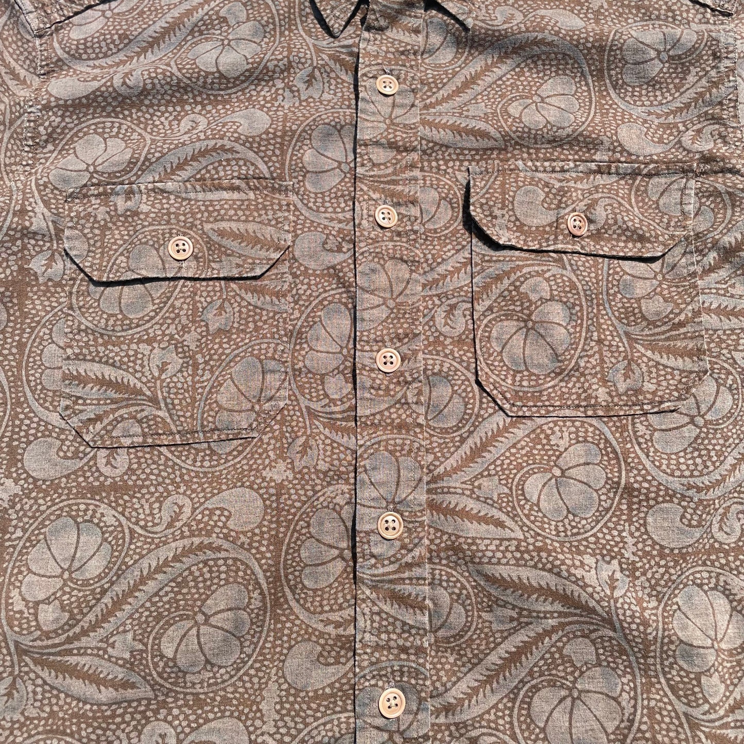90s Ralph Lauren Military Style Paisley Shirt KiiChain Clothing