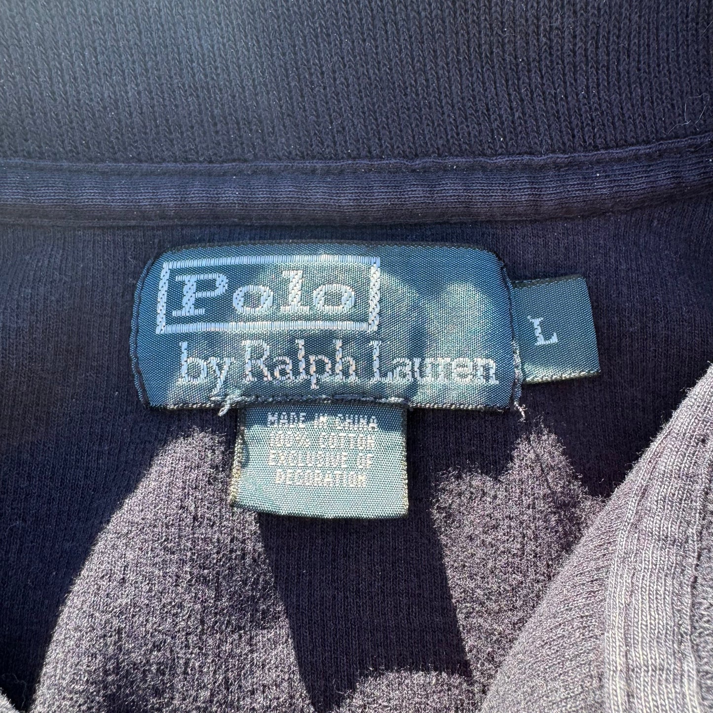 90s Polo by Ralph Lauren Navy Half-Zip Sweater KiiChain Clothing