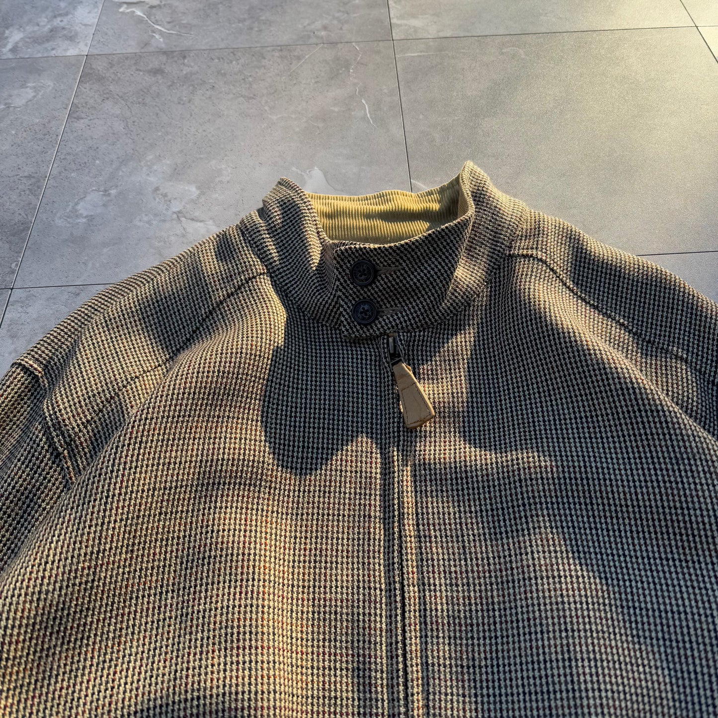 00s Orvis Houndstooth Wool Harrington Jacket KiiChain Clothing