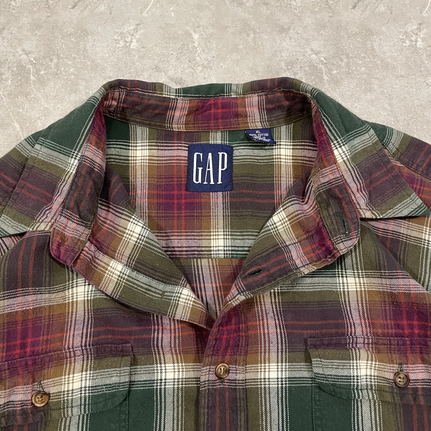 90s Old Gap Checkered Flannel Shirt KiiChain Clothing