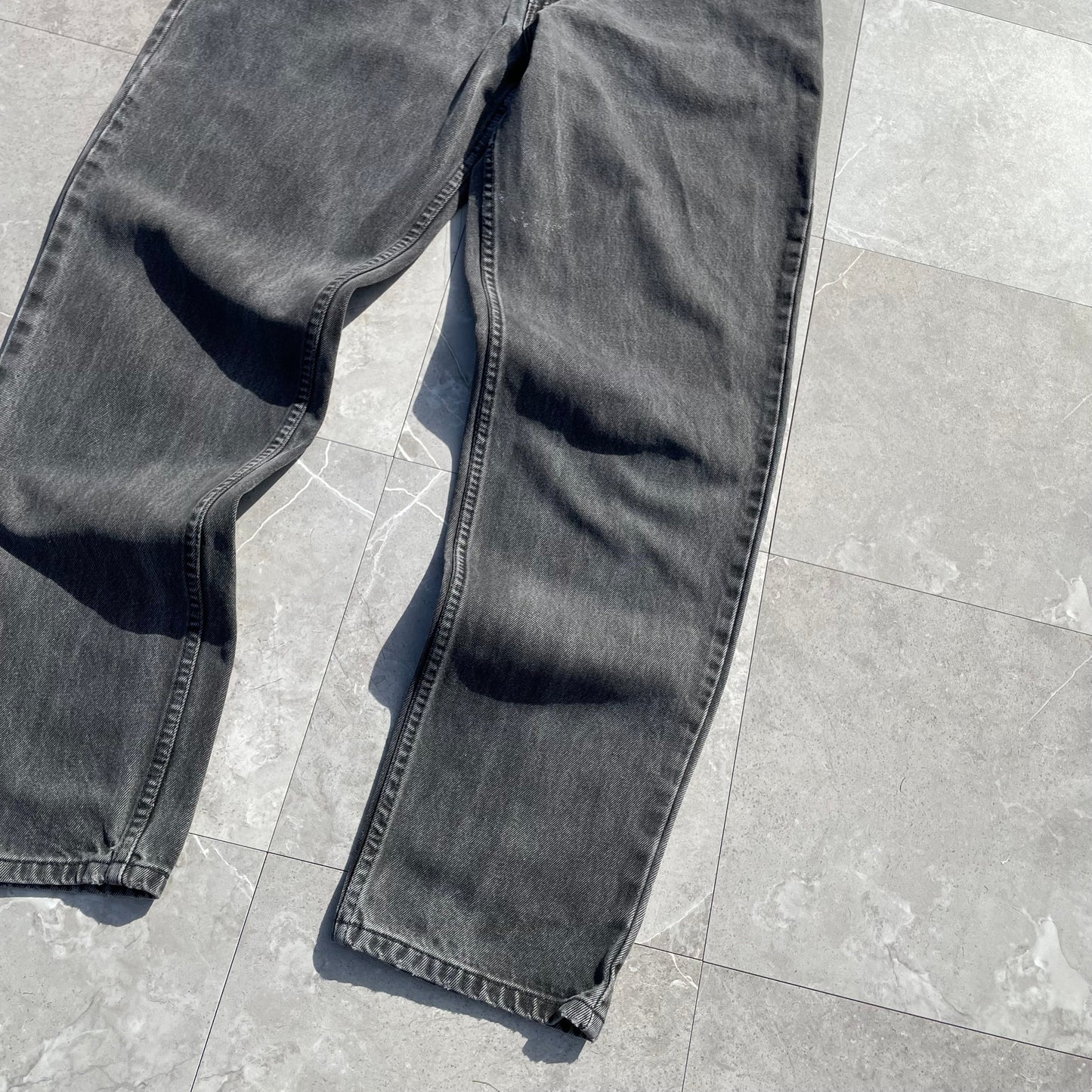 90s Levi's 545 Orange Tab Made in USA Black Denim 36x34 KiiChain Clothing