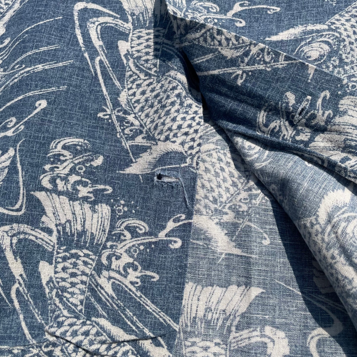 90s Ralph Lauren Koi Hawaiian Shirt