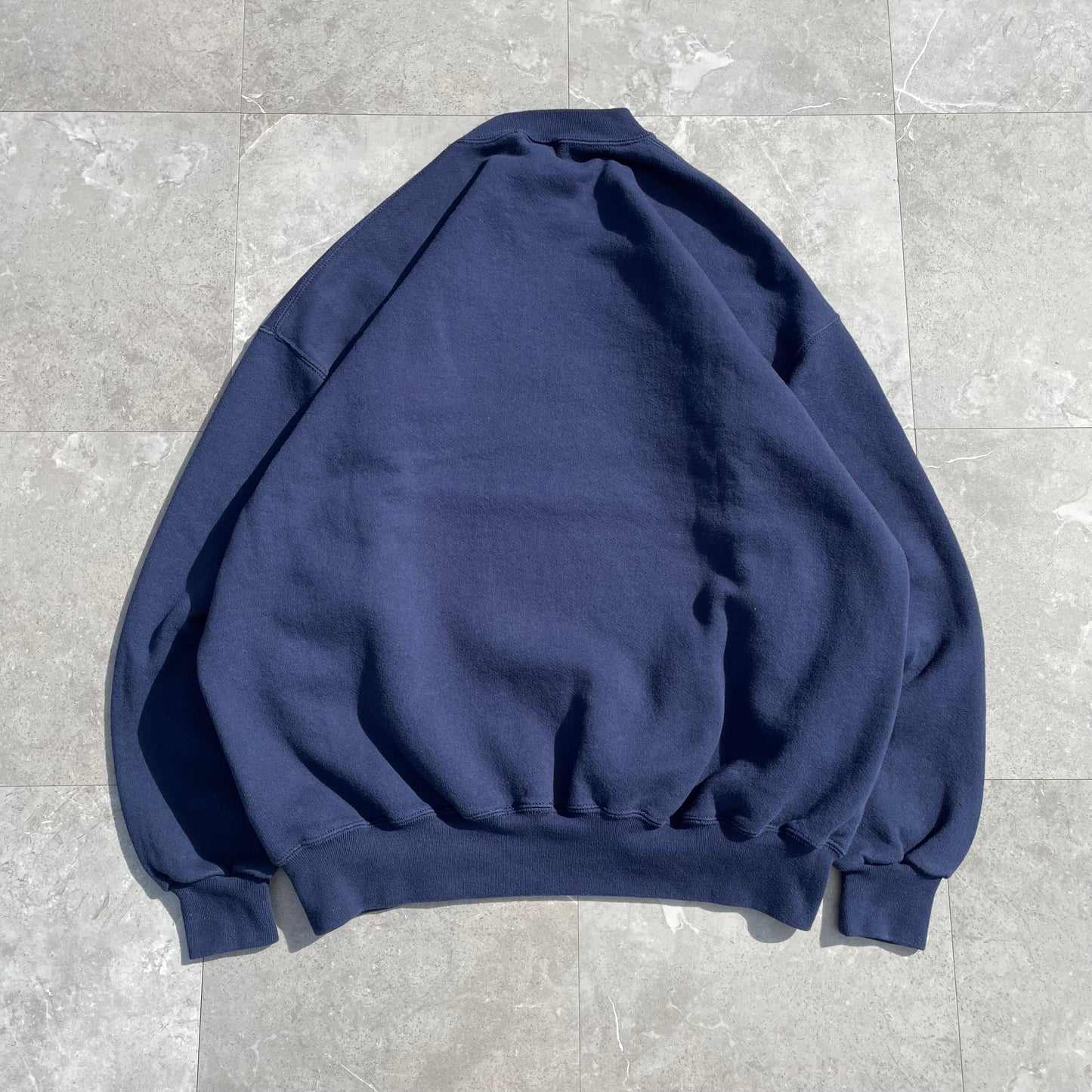 90s Russell Athletic Made in USA Blank Navy Crewneck KiiChain Clothing