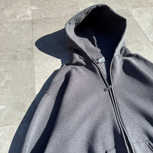 90s Russell Athletic Gray Zip-Up Hoodie KiiChain Clothing
