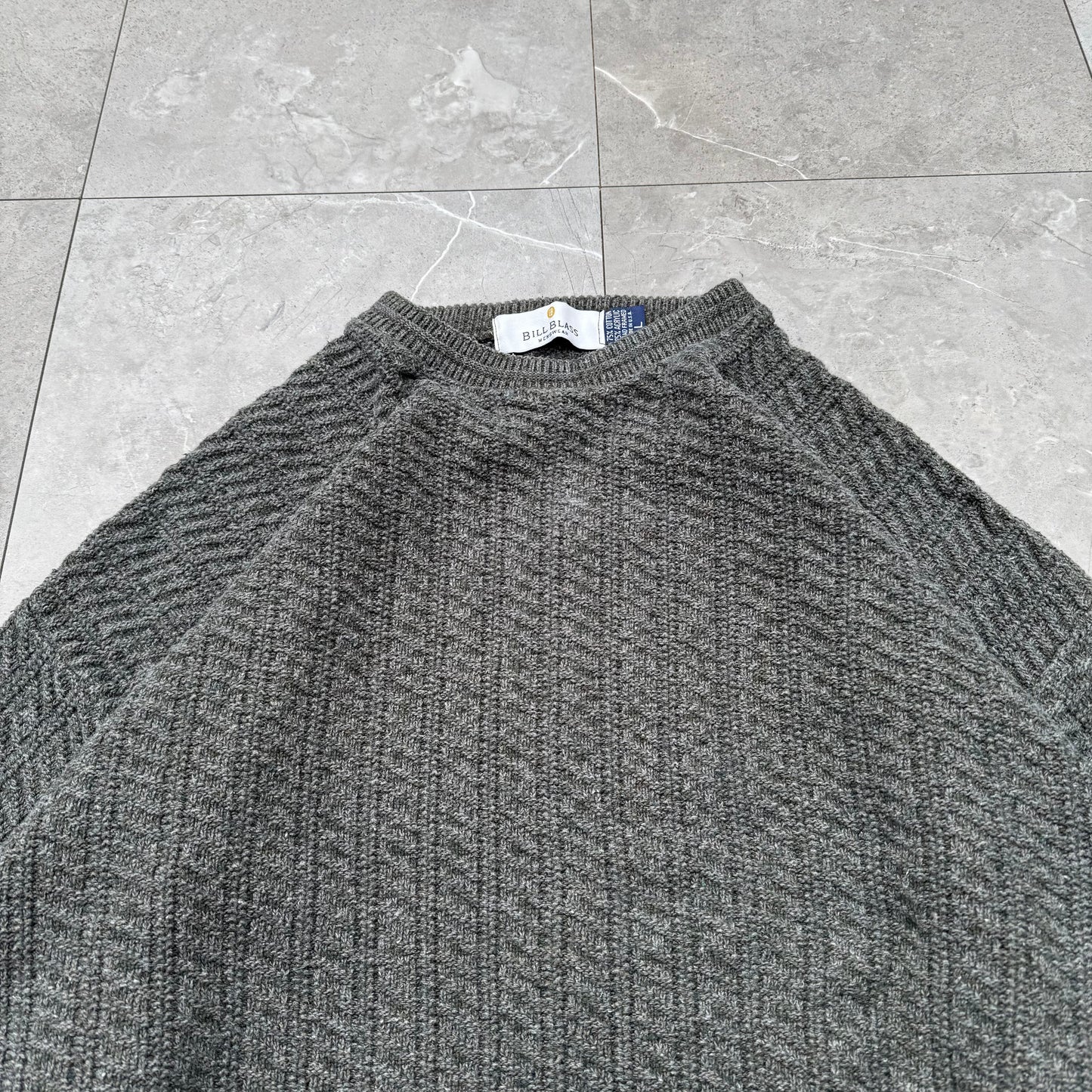 90s Bill Blass Made in USA Cotton Acrylic Knit KiiChain Clothing