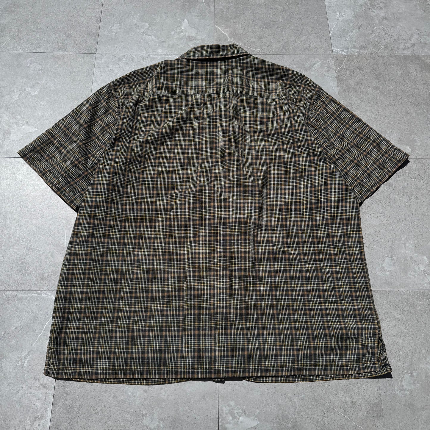 90s-00s Ralph Lauren Jeans Co Checkered Cotton Open Collar Shirt KiiChain Clothing