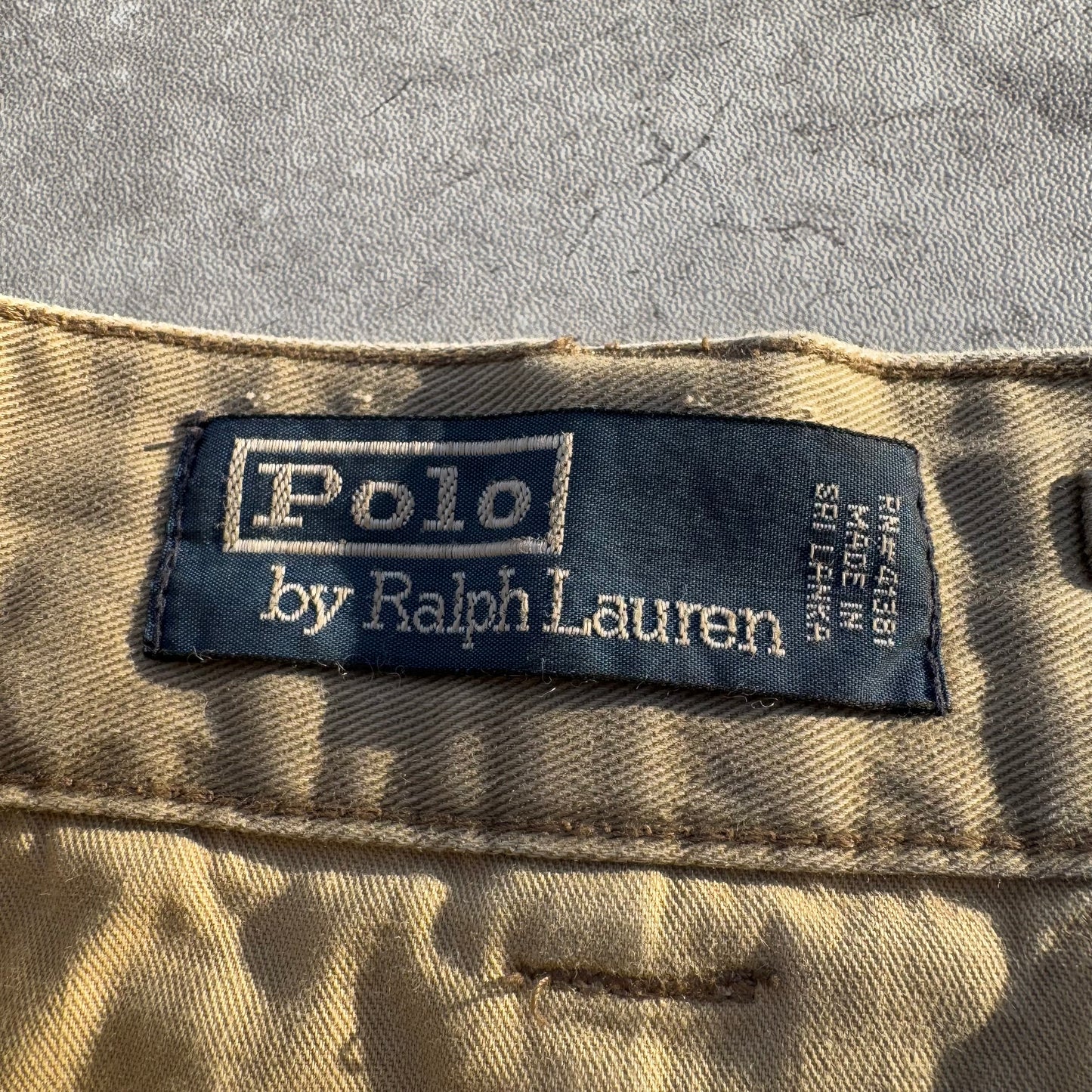 90s-00s Polo by Ralph Lauren Polo Chino Beige Cargo Pants 32x32