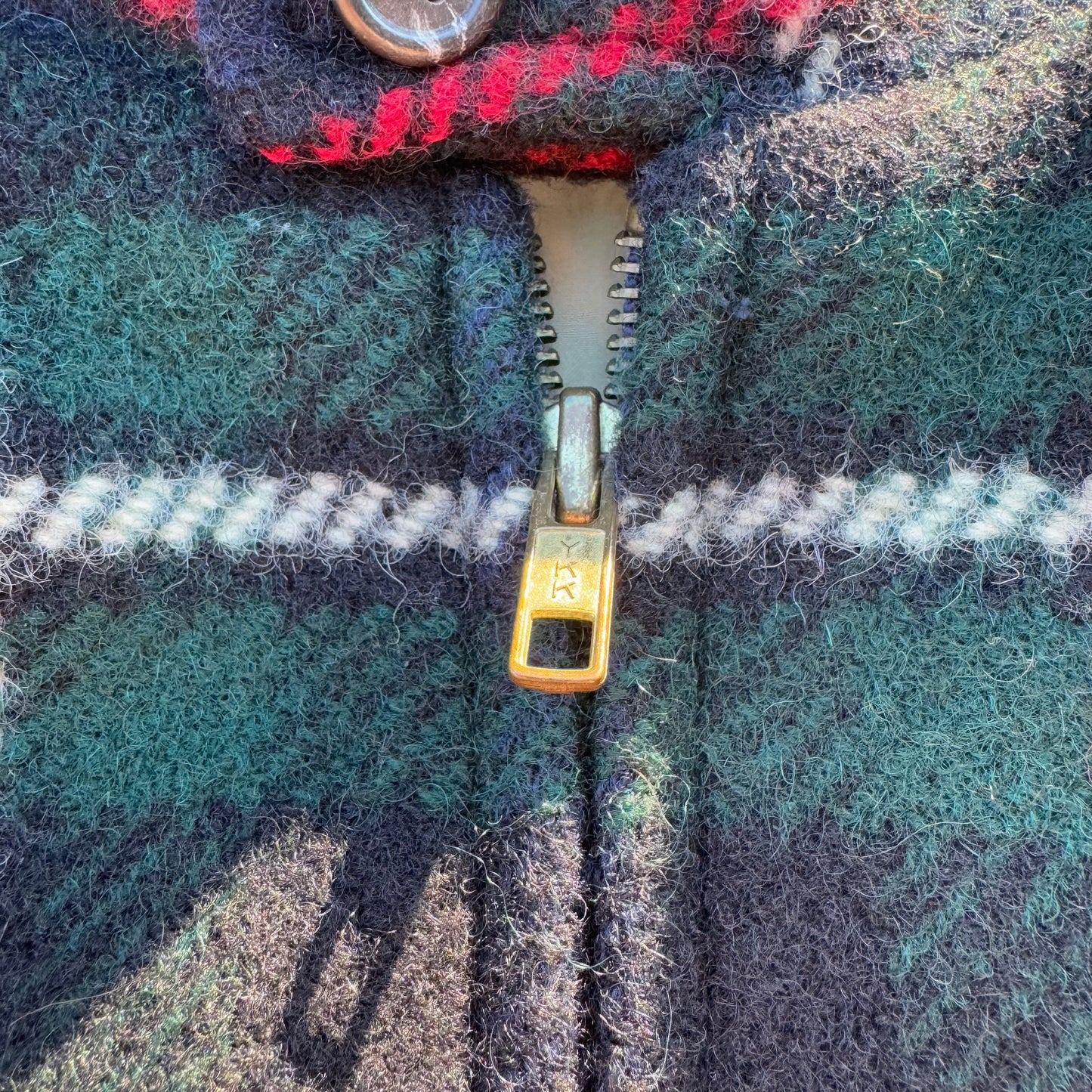 90s Ralph Lauren Checkered Wool Harrington Jacket KiiChain Clothing