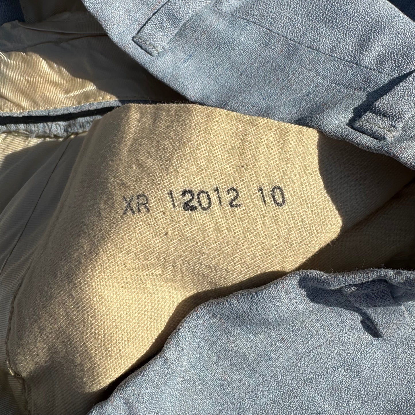40s Unknown Light Blue Gabardine Slacks KiiChain Clothing