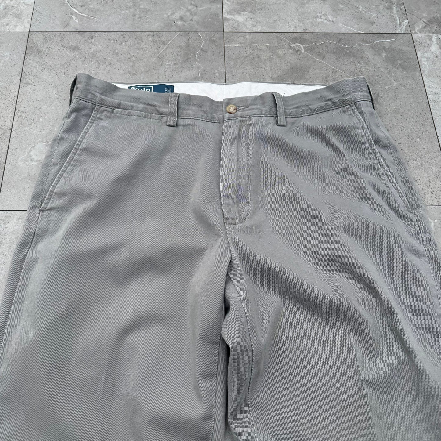 00s Polo by Ralph Lauren Gray Preston Chino Pants KiiChain Clothing