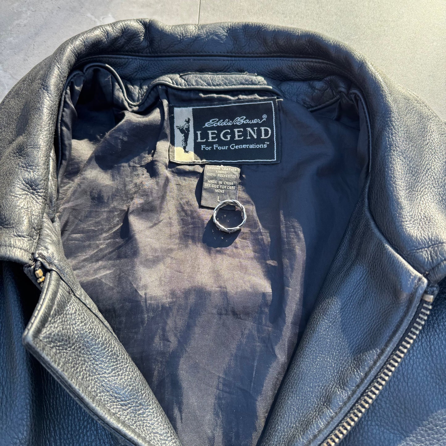 90s-00s Eddie Bauer Legend Leather Jacket KiiChain Clothing