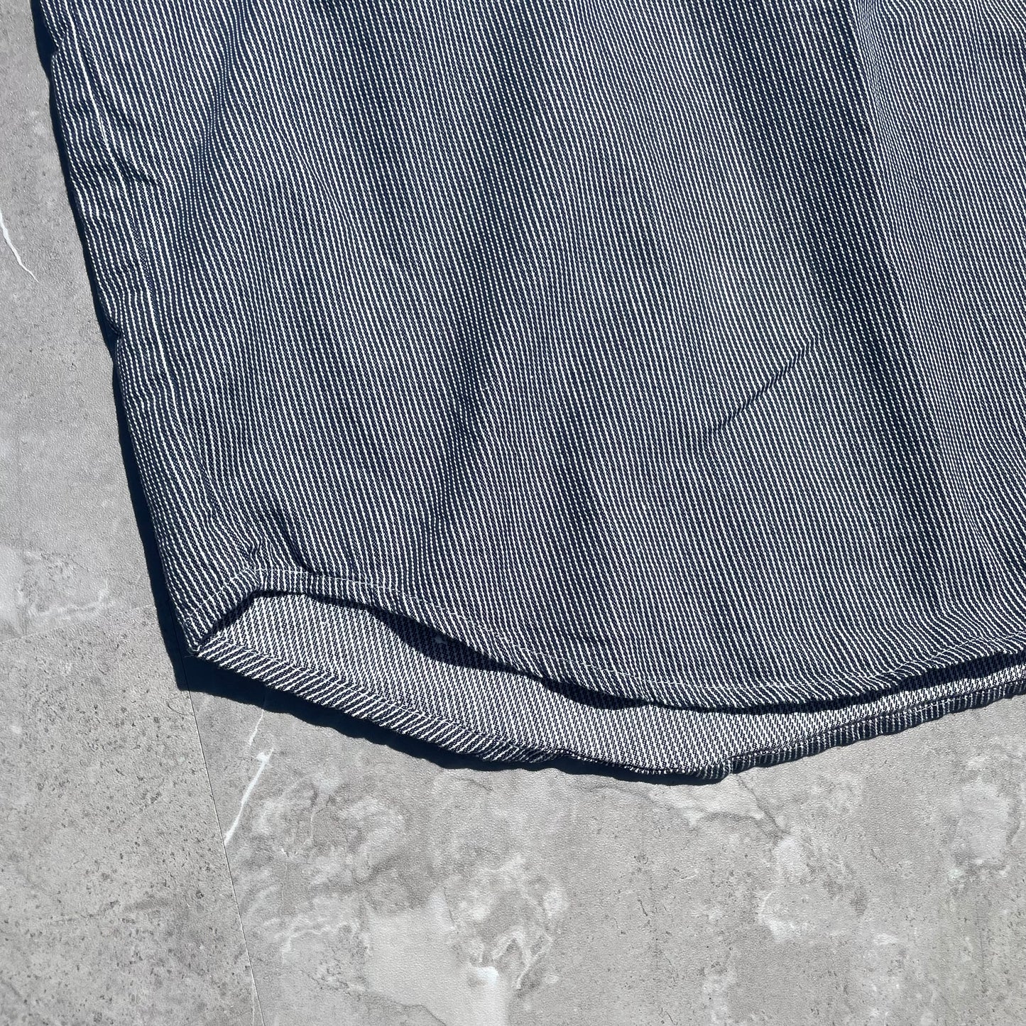 90s Hickory Half-Zip Short Sleeve Shirt