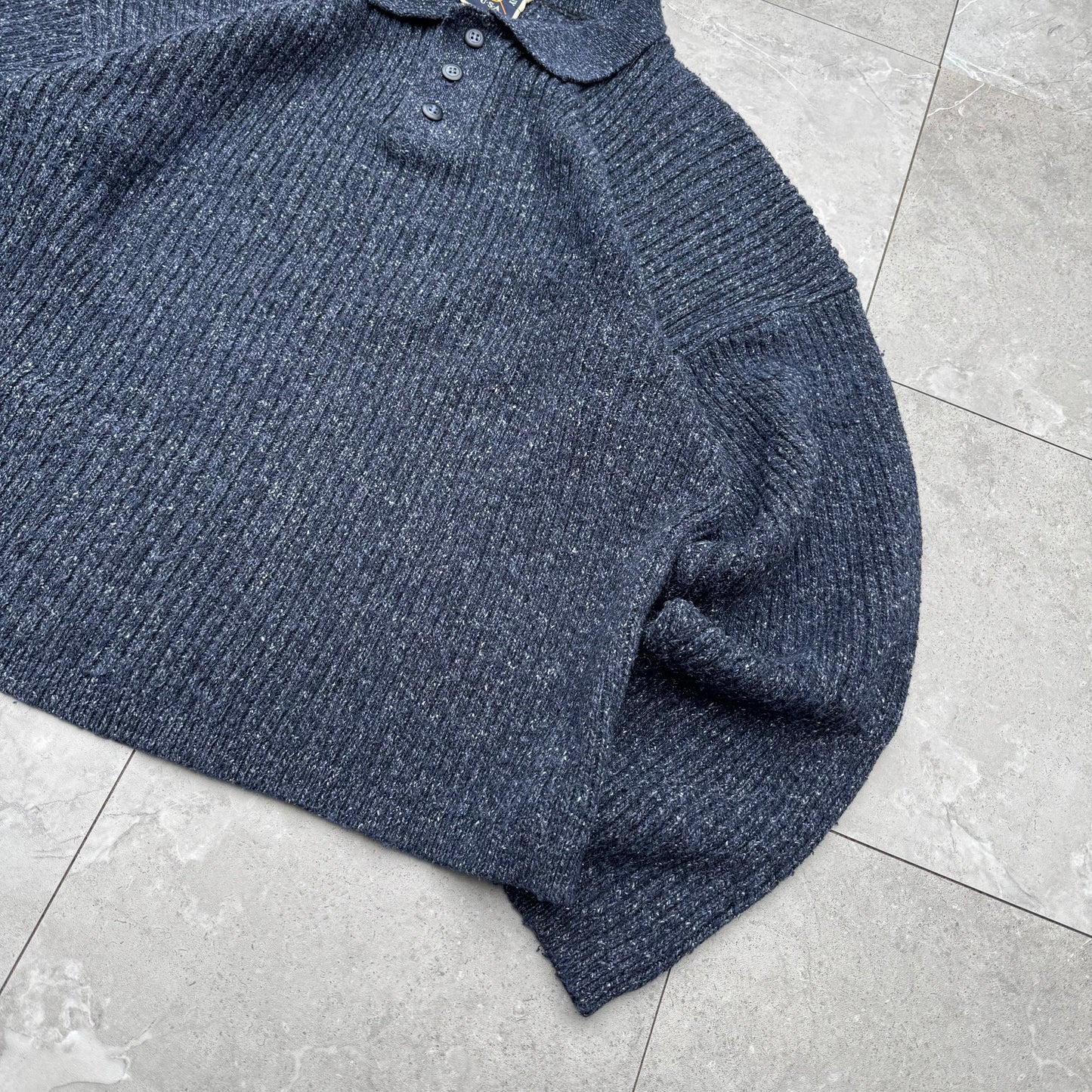 80s-90s Lake Harmony Made in USA Nep Knit Polo KiiChain Clothing