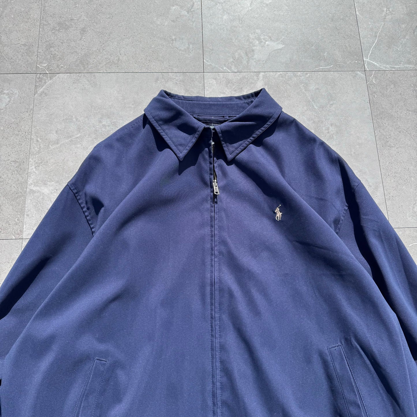 90s Ralph Lauren Navy Swing Top Jacket KiiChain Clothing