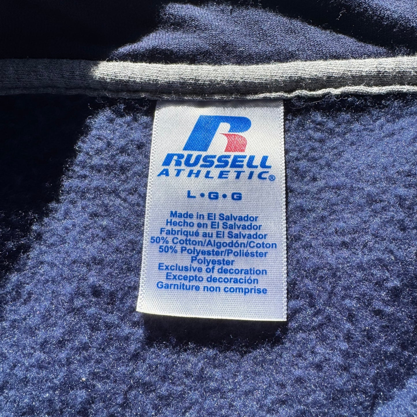 00s Russell Athletic Navy Quarter Zip Sweatshirt