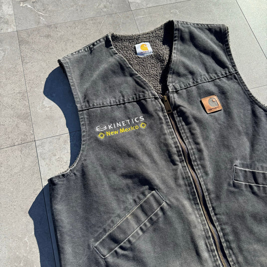 00s Carhartt Kinetics New Mexico Pile-Lined Duck Vest KiiChain Clothing