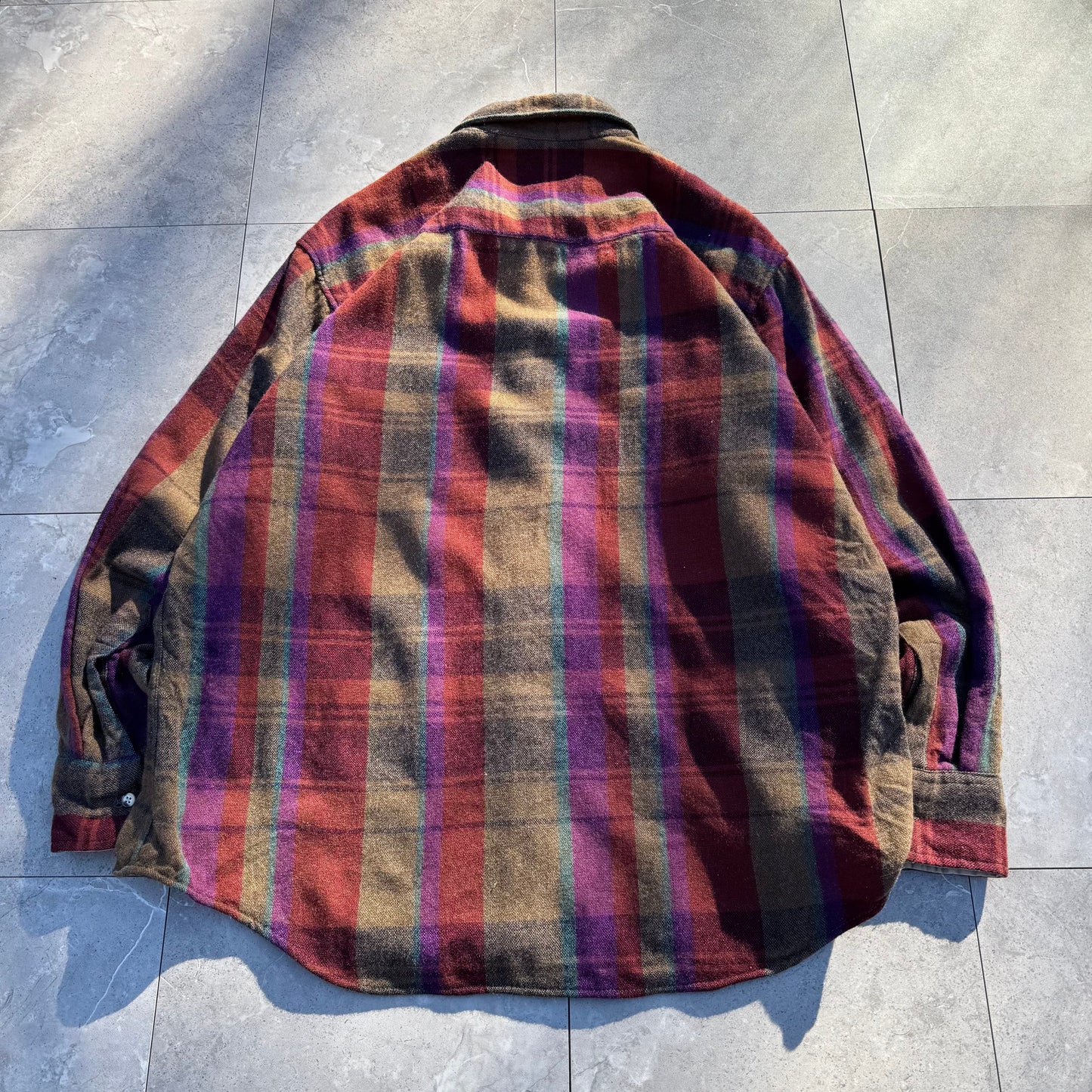 90s St. John's Bay Checkered Wool Shirt KiiChain Clothing