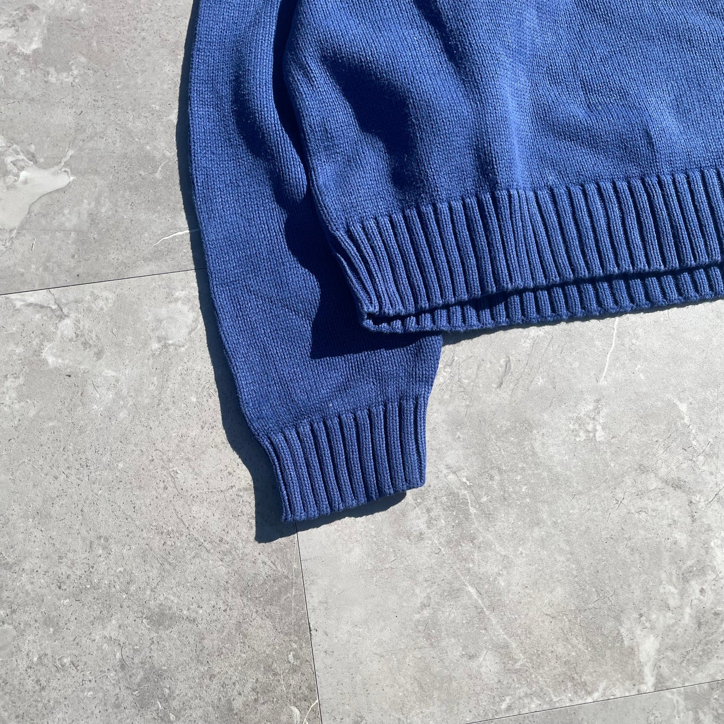 90s Eddie Bauer Heavyweight Blue Knit KiiChain Clothing