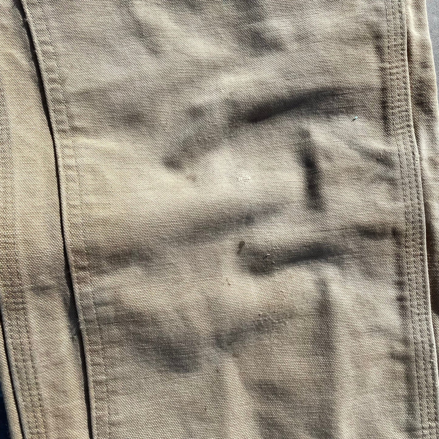 90s Carhartt Made in USA Beige Double Knee Work Pants 30x32 KiiChain Clothing