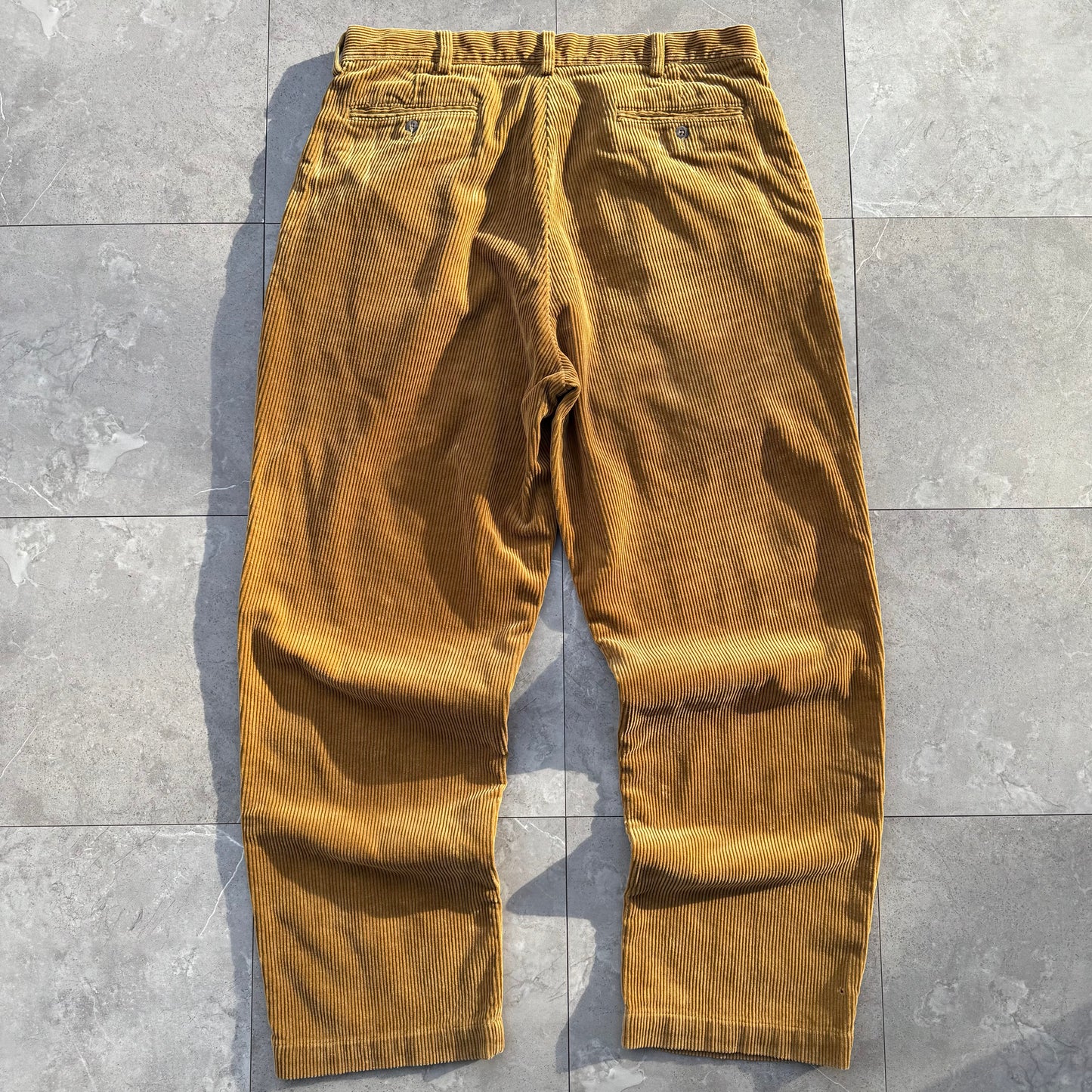 90s-00s Polo by Ralph Lauren Light Brown Corduroy Andrew Pants 36x30 KiiChain Clothing