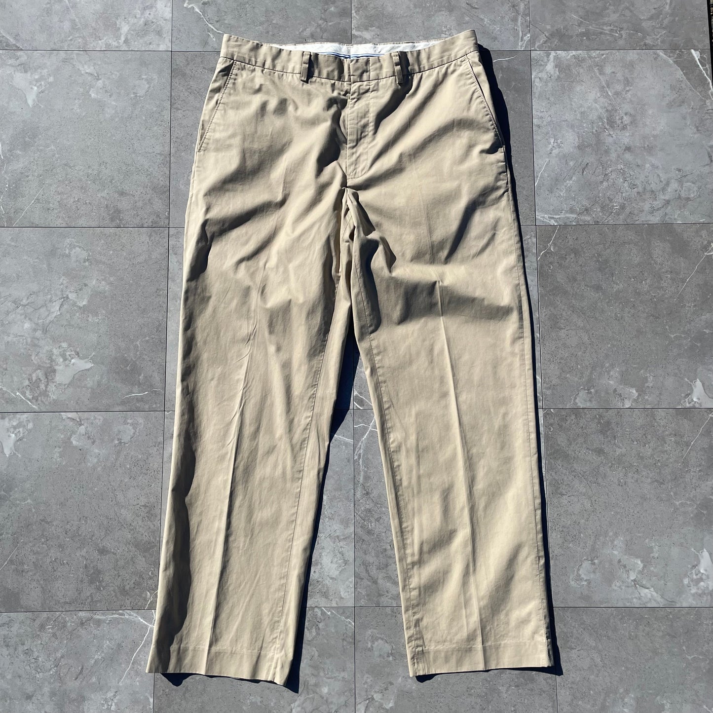 90s-00s Ralph Lauren Cream/Beige Chino Pants 34x30 KiiChain Clothing