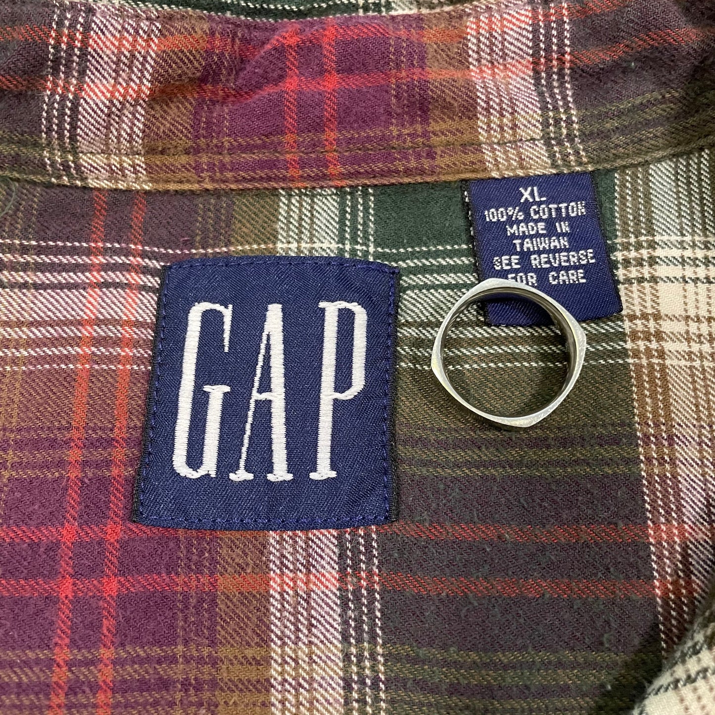 90s Old Gap Checkered Flannel Shirt KiiChain Clothing