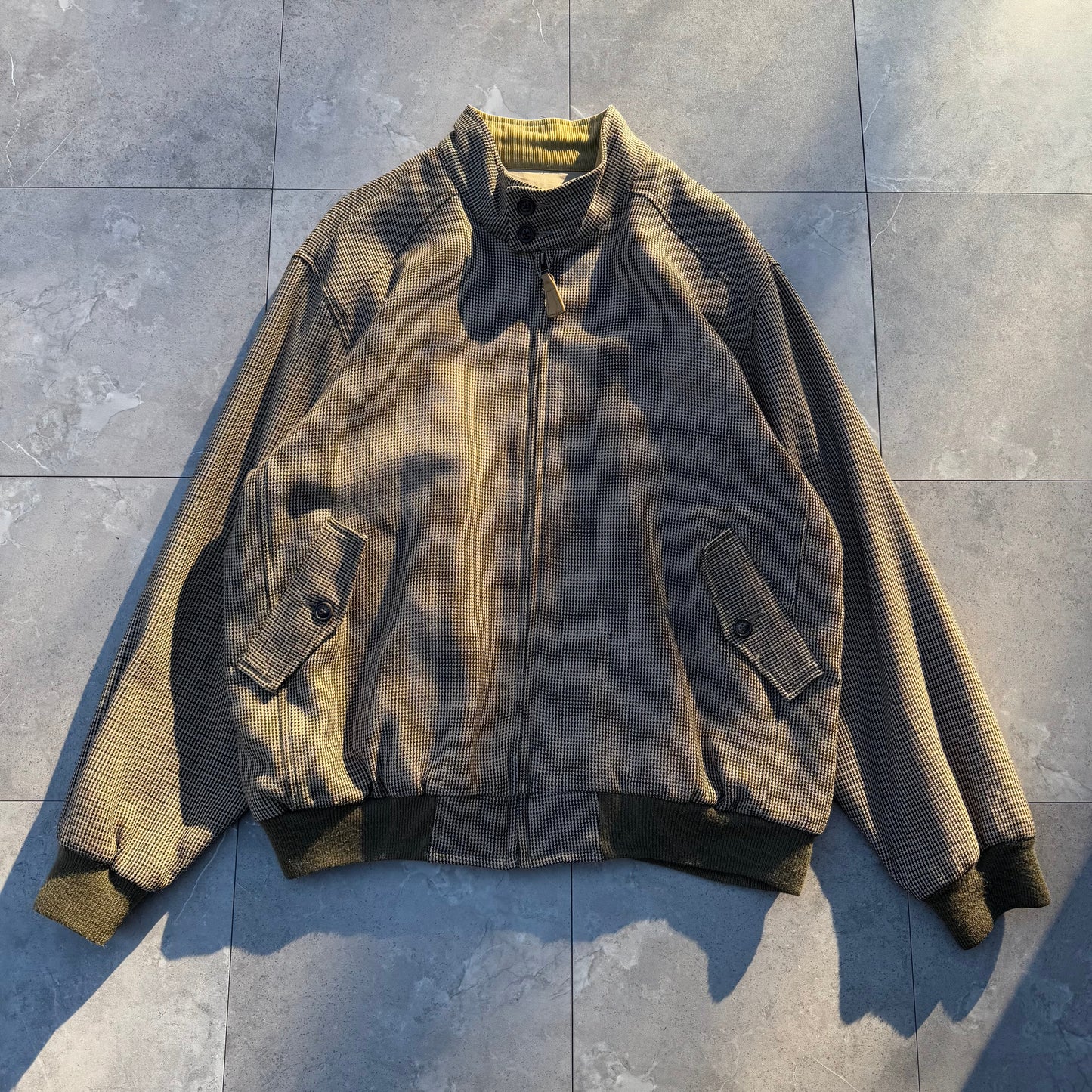 00s Orvis Houndstooth Wool Harrington Jacket KiiChain Clothing