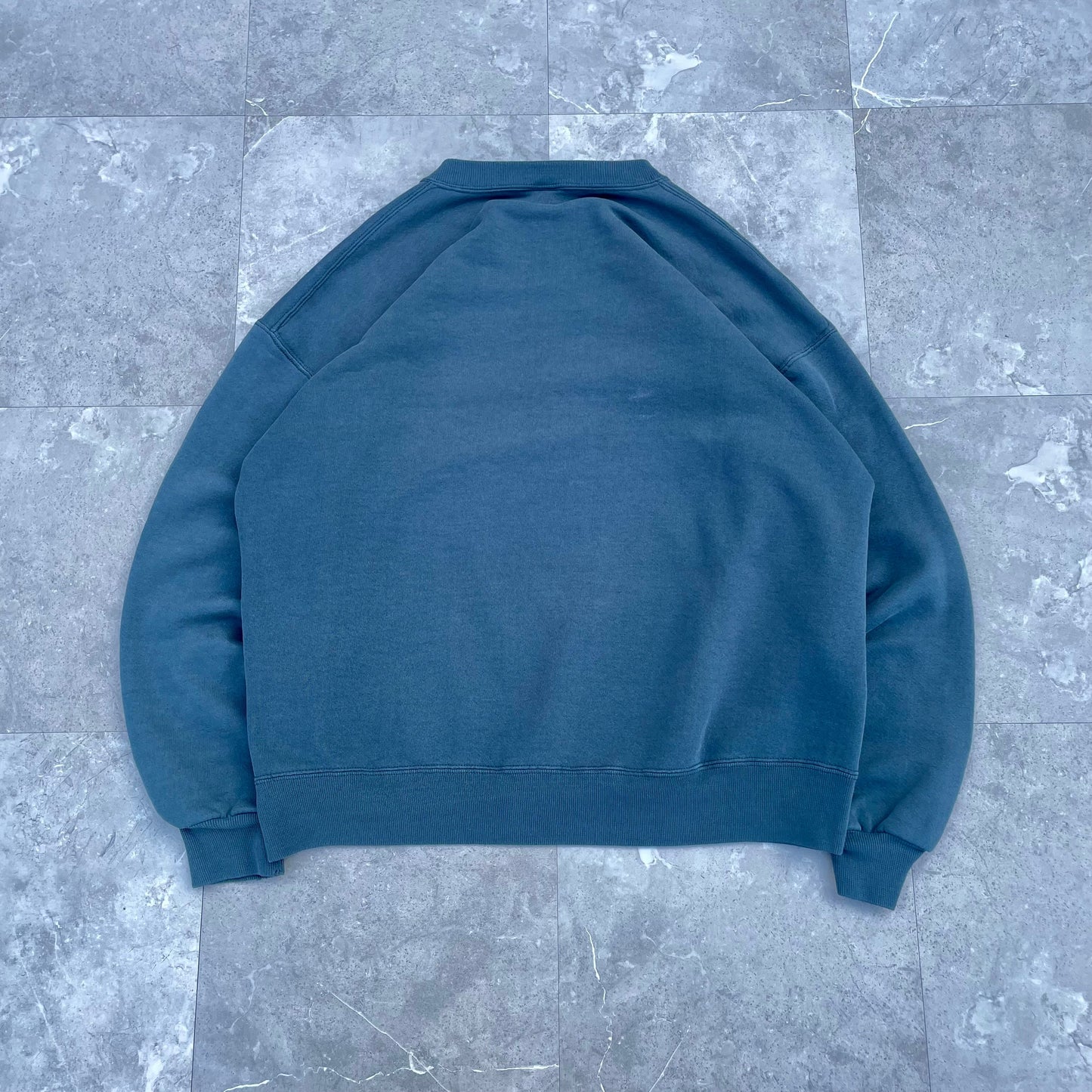 90s Russell Athletic Blank Green-Gray Crewneck KiiChain Clothing