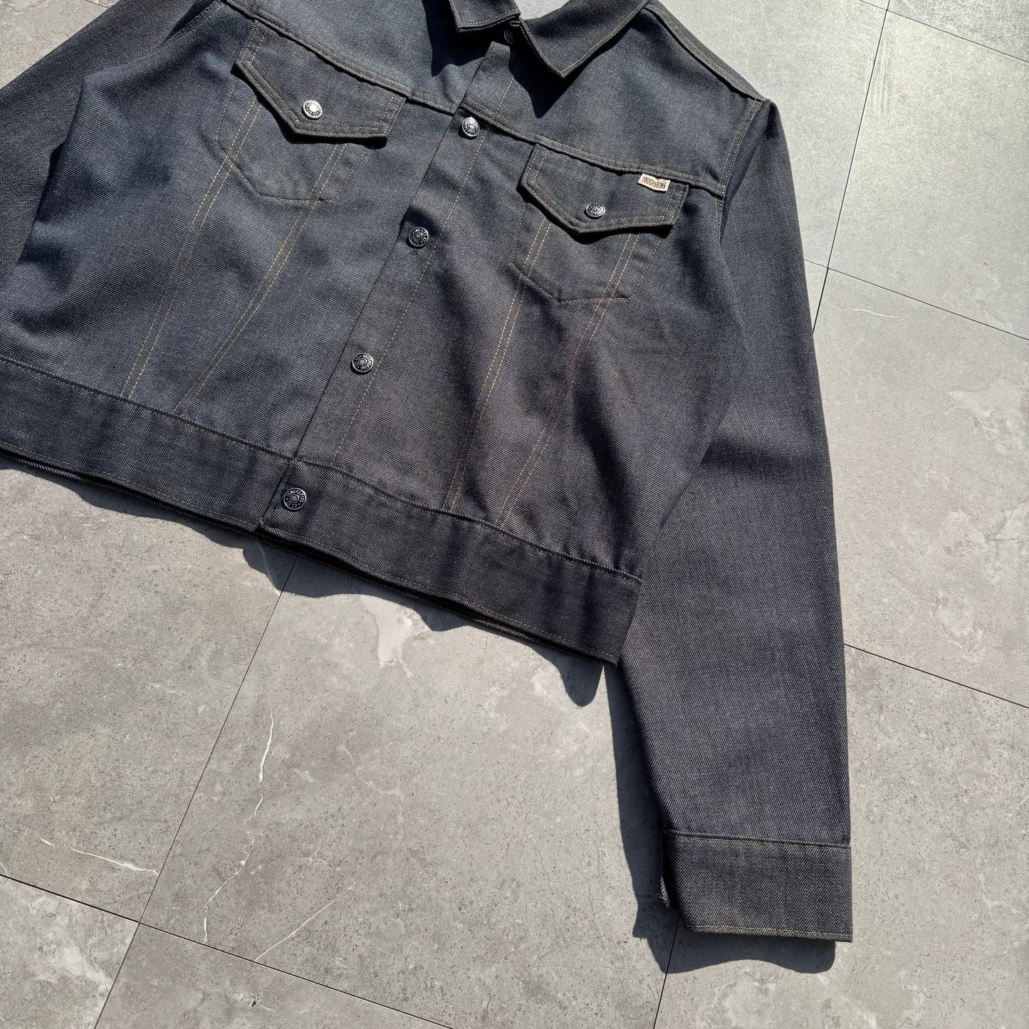 70s Sears Put-On Shop Toughskins Dark Wash Denim Jacket KiiChain Clothing