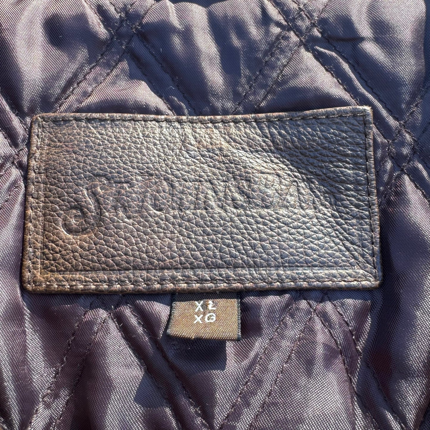 90s-00s St. John's Bay Brown Leather Jacket KiiChain Clothing