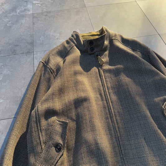 00s Orvis Houndstooth Wool Harrington Jacket KiiChain Clothing
