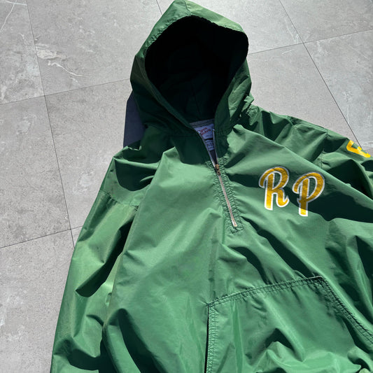 70s Ripon Jackets Made in USA Green Hooded Anorak Jacket KiiChain Clothing