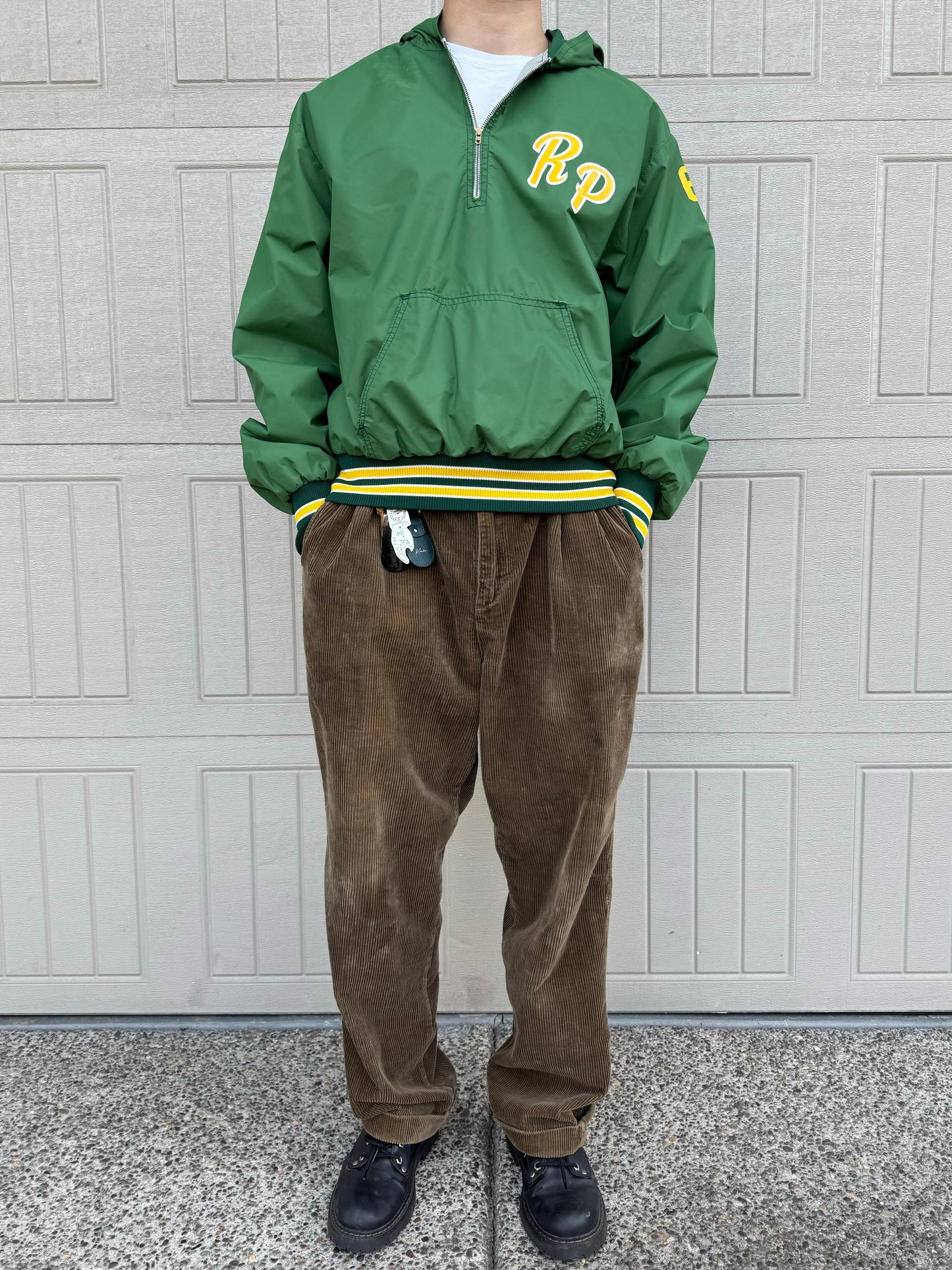70s Ripon Jackets Made in USA Green Hooded Anorak Jacket KiiChain Clothing