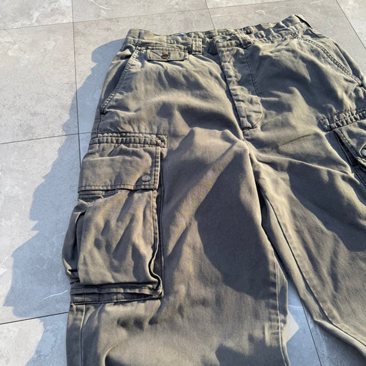 90s-00s Polo by Ralph Lauren Polo Chino Dark Gray Military Cargo Pants 32x30 KiiChain Clothing