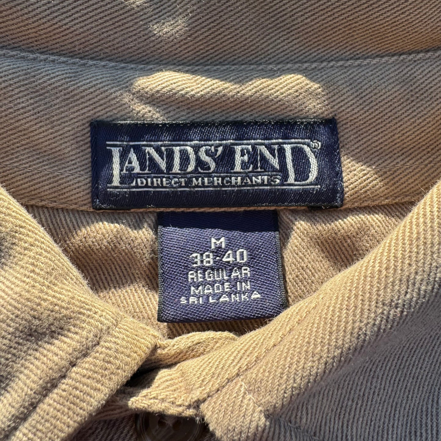 90s Lands' End Border Knit Polo
