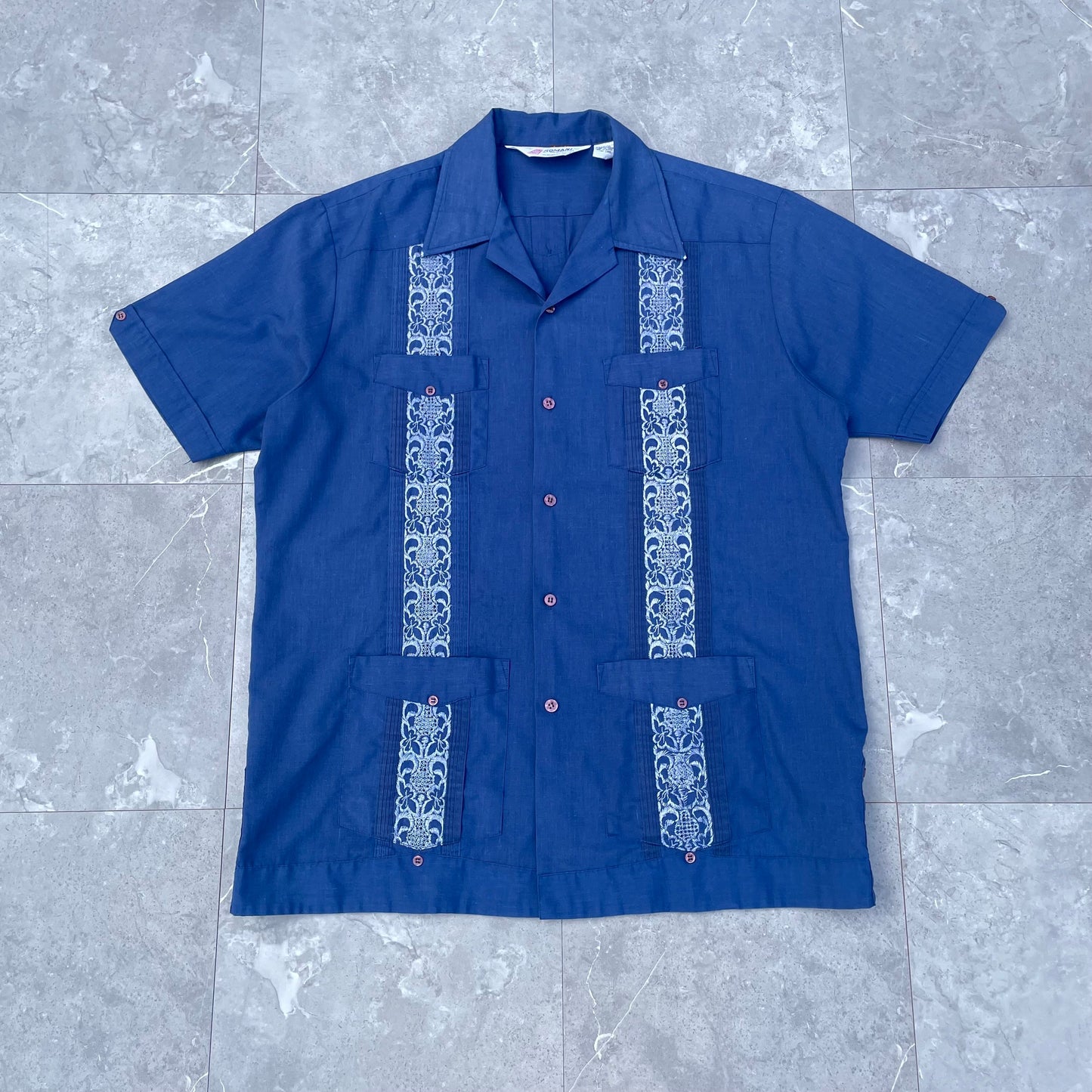 80-90s Romani Short Sleeve Cuban Shirt KiiChain Clothing