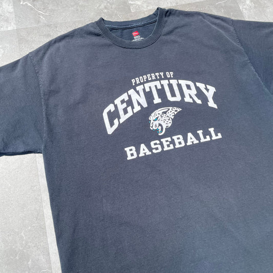 00s Hanes Century Baseball Heavyweight Graphic T-Shirt KiiChain Clothing