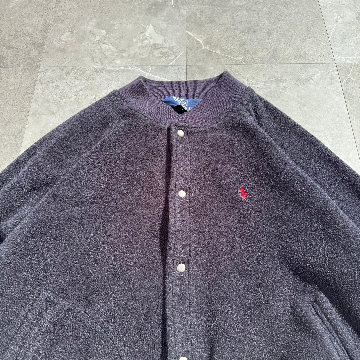 90s Polo by Ralph Lauren Snap Fleece Bomber Jacket KiiChain Clothing