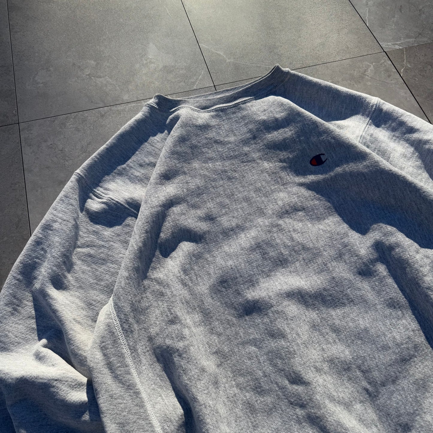 90s Champion Reverse Weave Gray Logo Sweatshirt