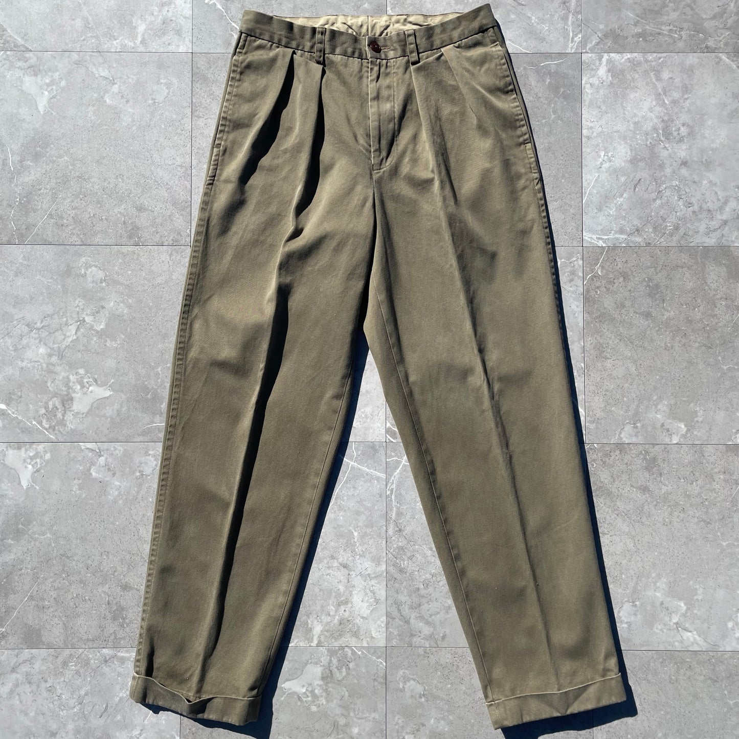 90s Nautica Spinnaker Brown Chino Pants 33x32 KiiChain Clothing