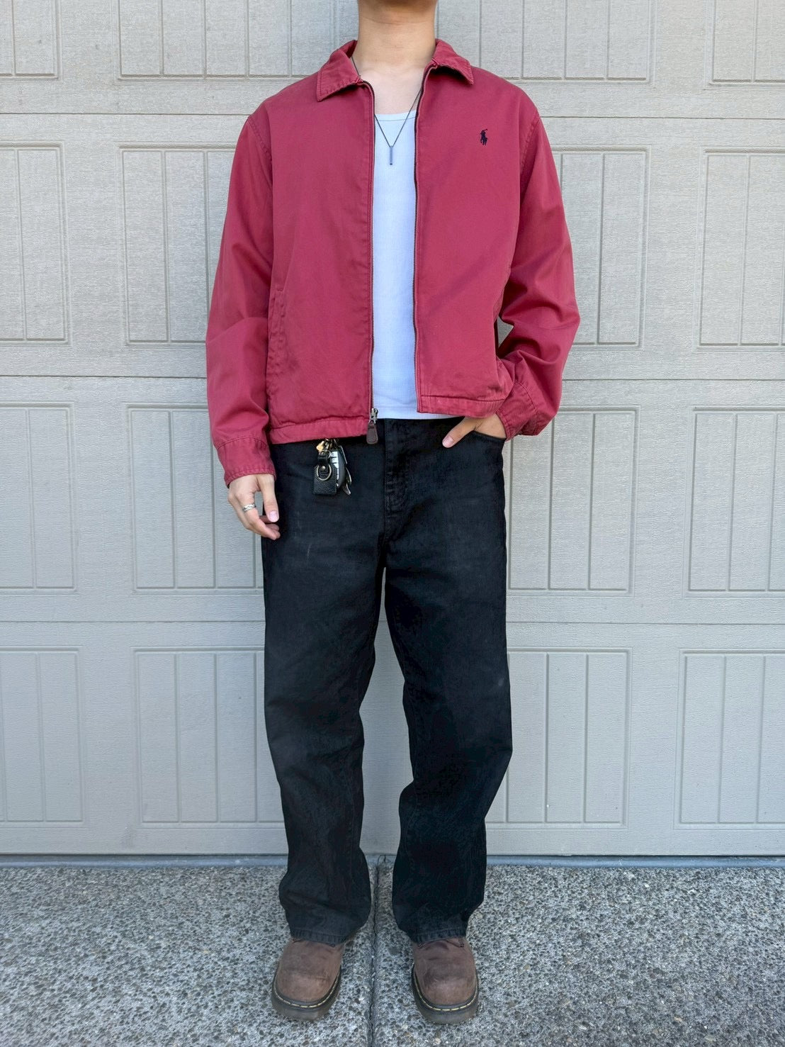 90s-00s Ralph Lauren Red Swing Top Jacket