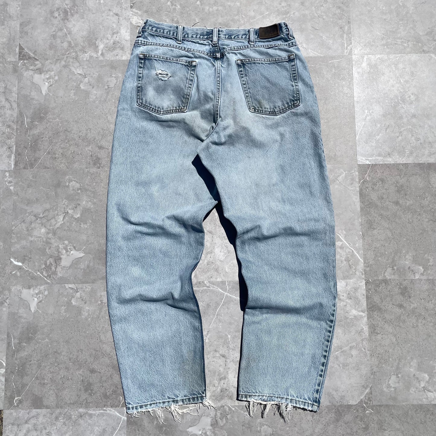 90s L.L. Bean Damaged Denim 36x32 KiiChain Clothing