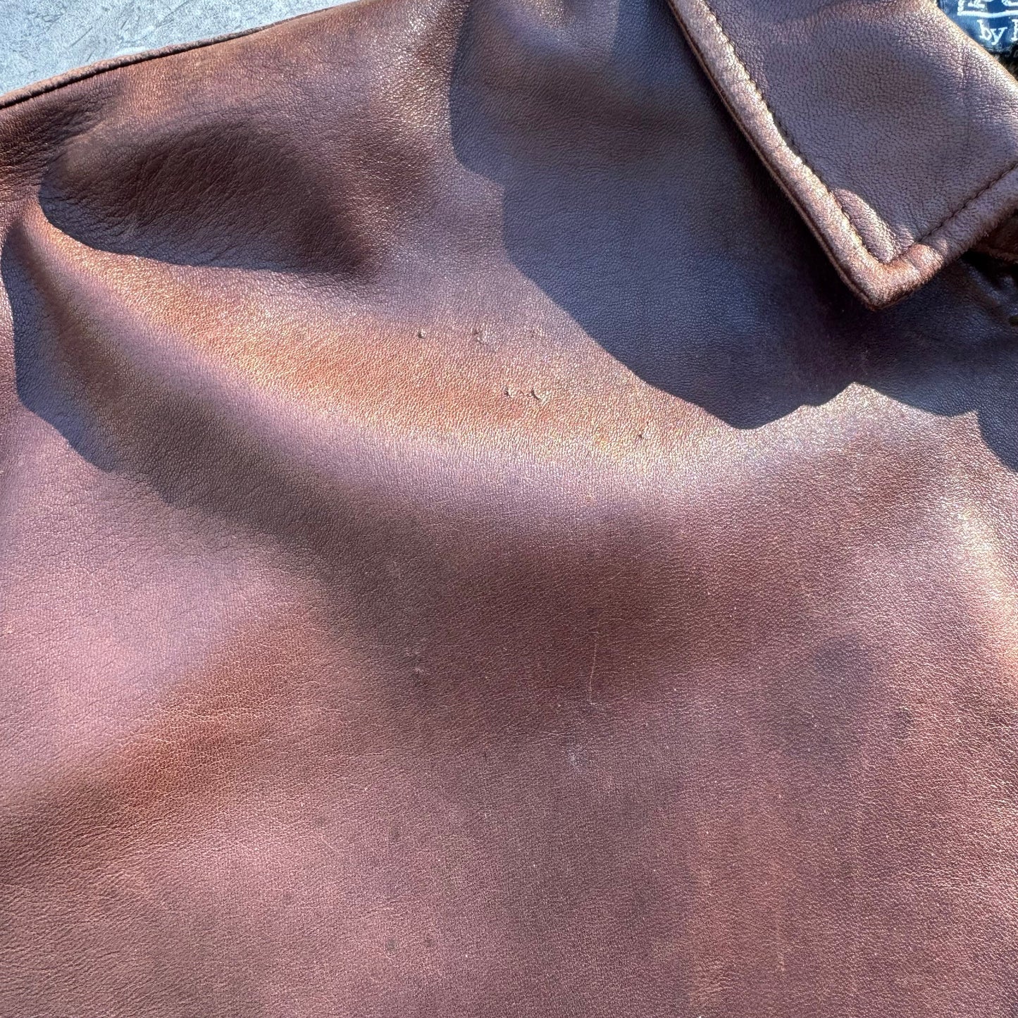 90s-00s Polo by Ralph Lauren Brown Leather Jacket KiiChain Clothing