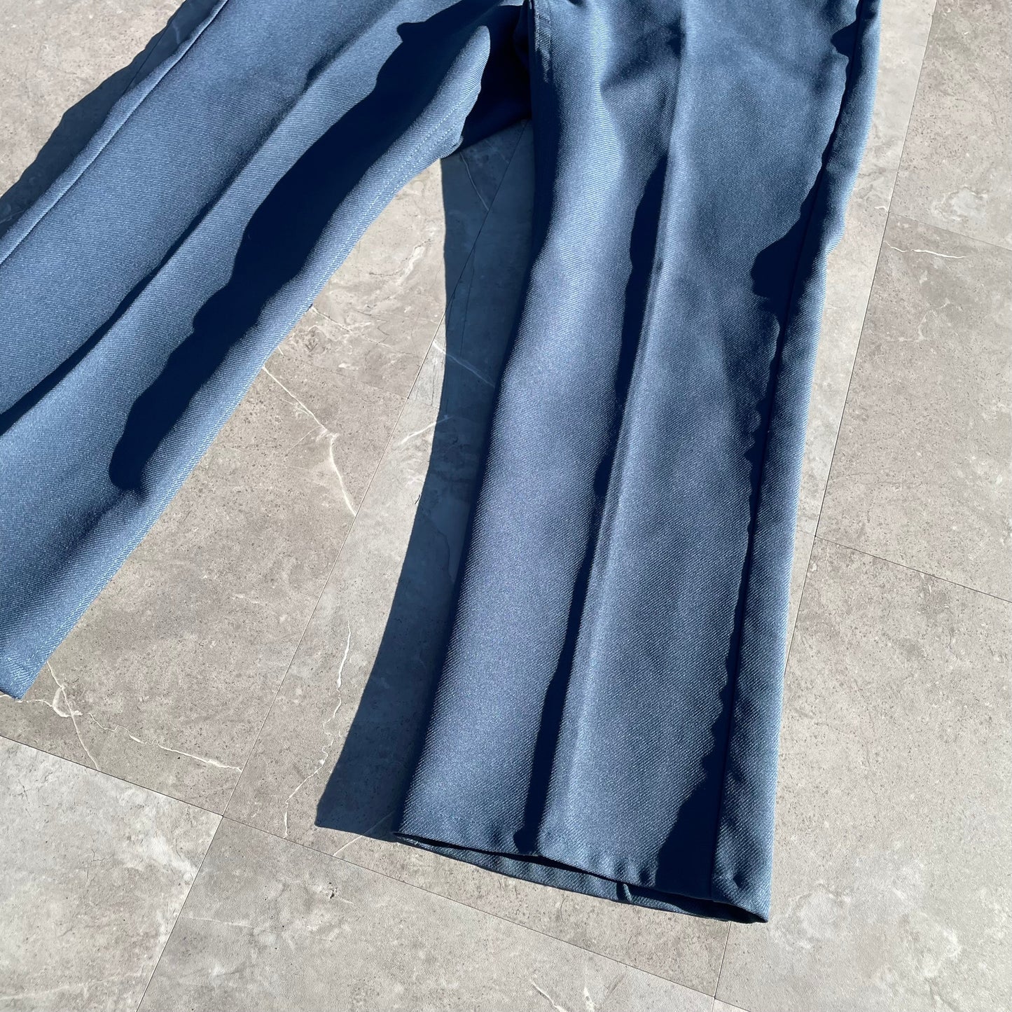 80s Levi's 517 Made in USA Sta-Prest Blue Flared Slacks KiiChain Clothing