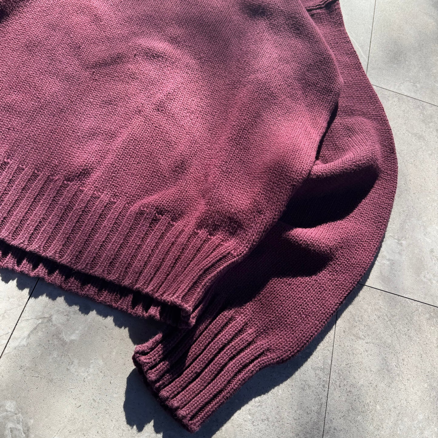 90s Polo by Ralph Lauren Burgundy Knit KiiChain Clothing