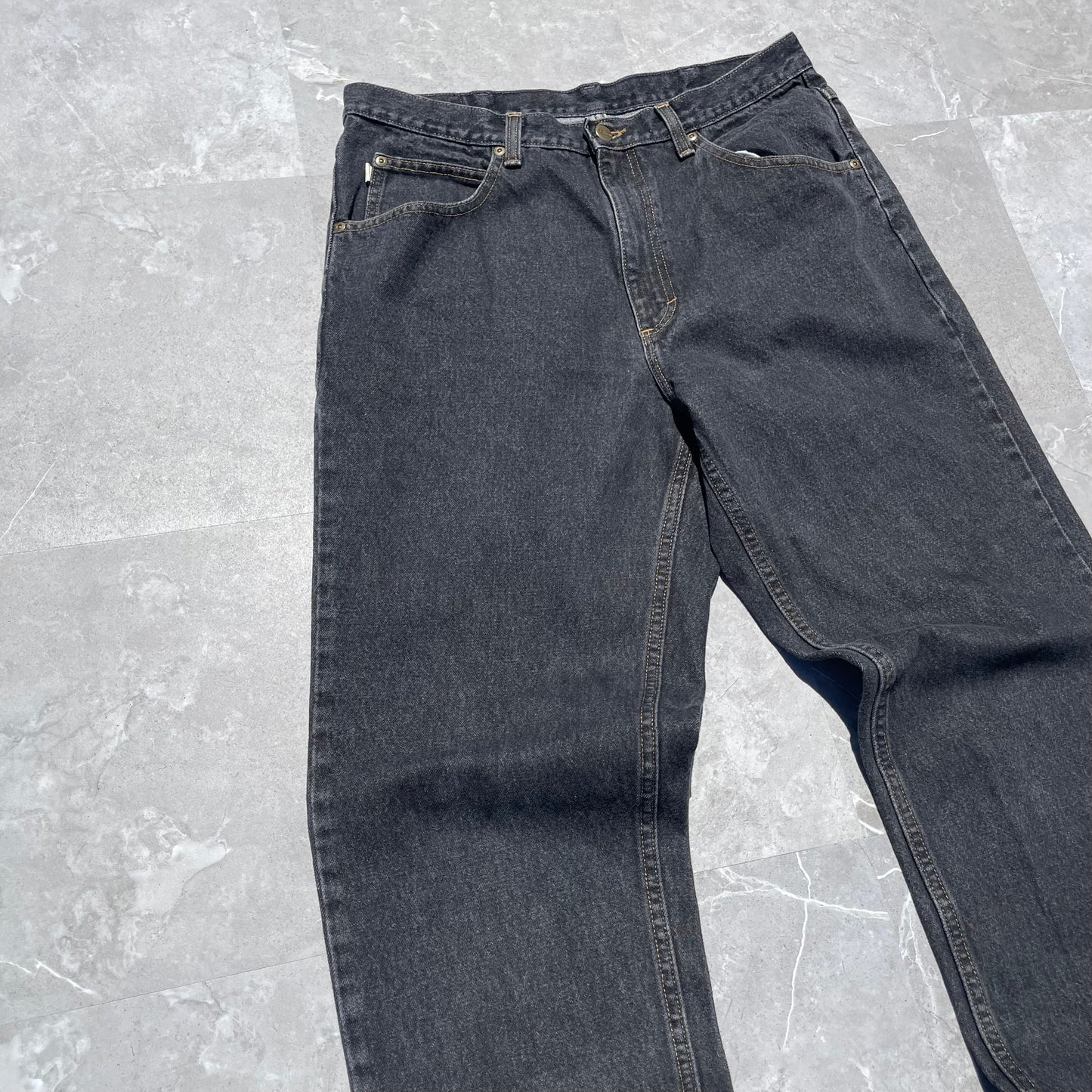 90s L.L. Bean Black Denim 35x34 KiiChain Clothing