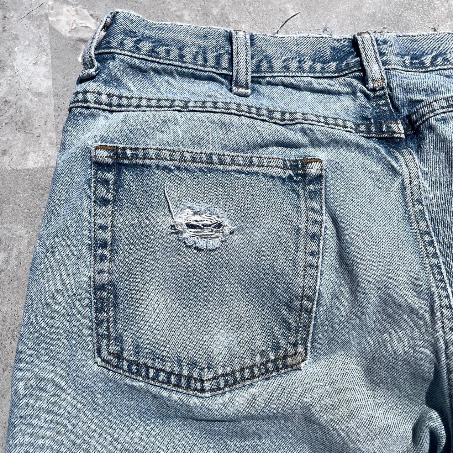 90s L.L. Bean Damaged Denim 36x32 KiiChain Clothing