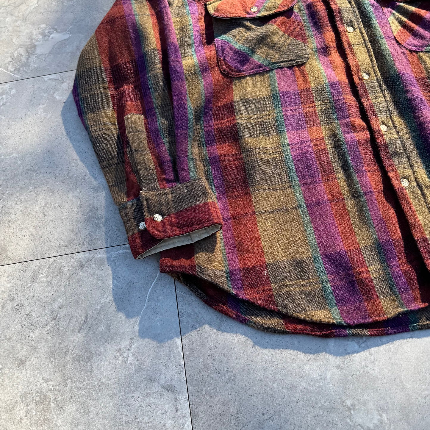 90s St. John's Bay Checkered Wool Shirt KiiChain Clothing