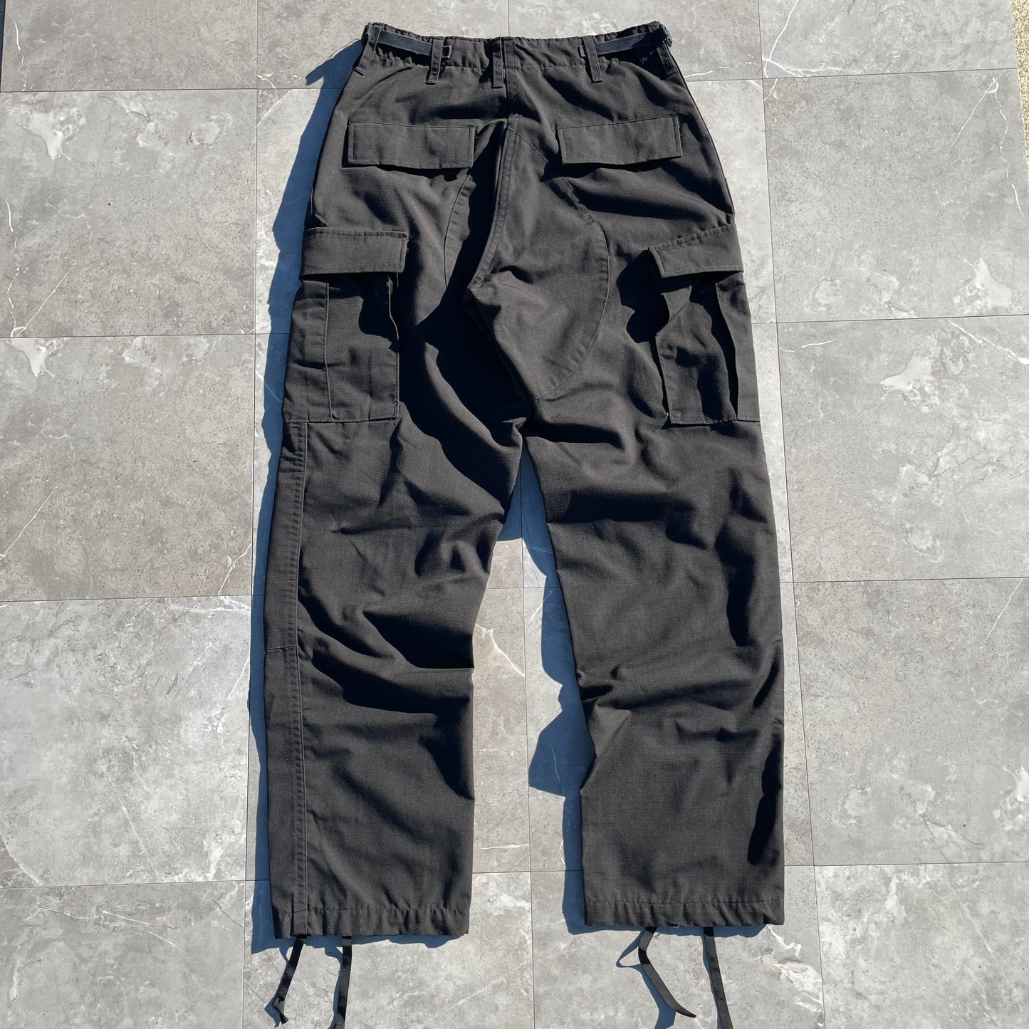 00s Propper Black Rip-Stop Cargo Military Pants Size S/R KiiChain Clothing