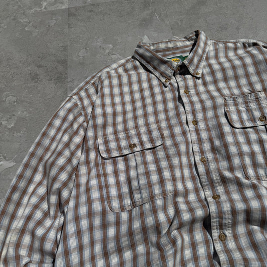90s Cabela's Checkered Multi-Pocket Button Down Shirt KiiChain Clothing